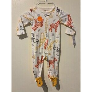 NWT Carter's Just One You White Safari Animal Sleeper - 9M